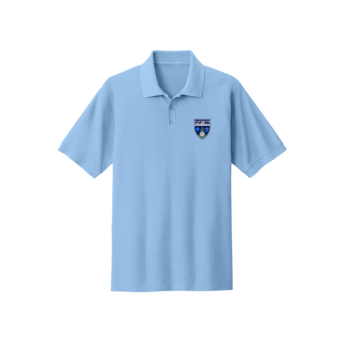 Men's Short Sleeve Cotton Polo (6th-8th Grade)-UPL