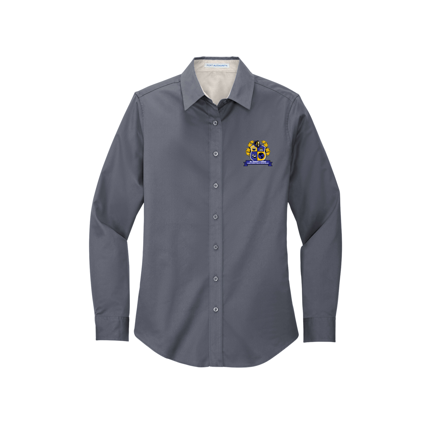 Ladies Long Sleeve Easy Care Oxford-DEC