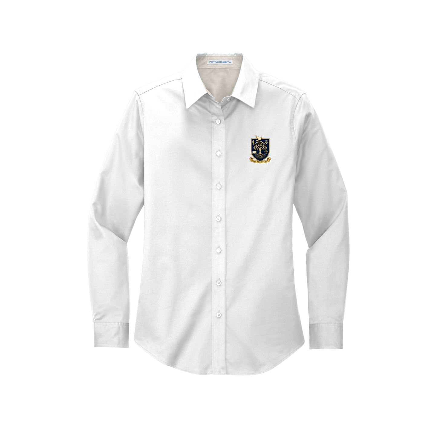 Ladies Long Sleeve Easy Care Oxford-SCA