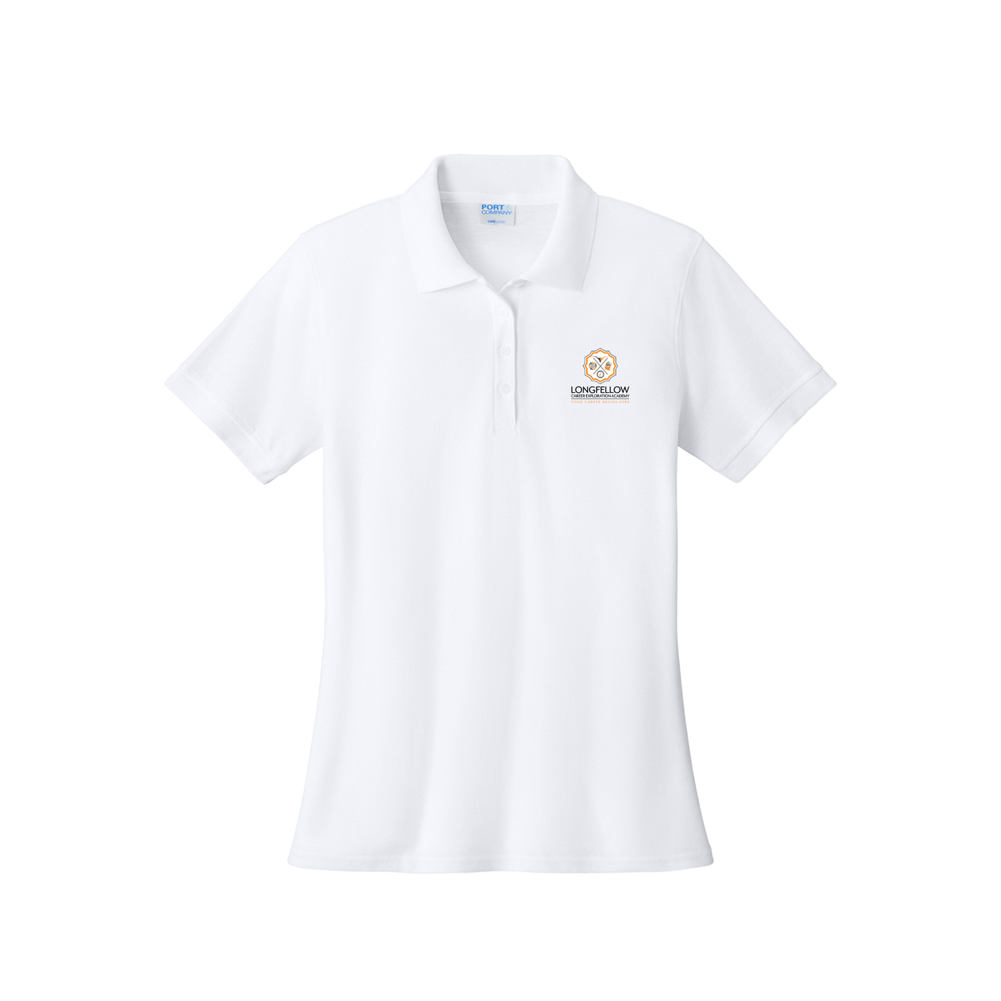 Ladies Short Sleeve Cotton Polo-HWL