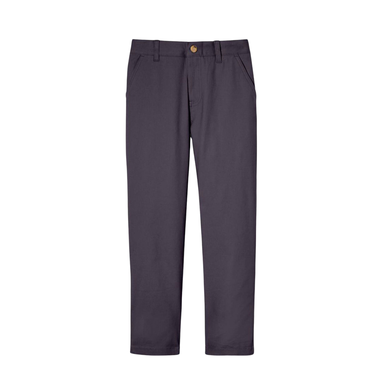 Boys Straight Fit Chino Pant-Grey