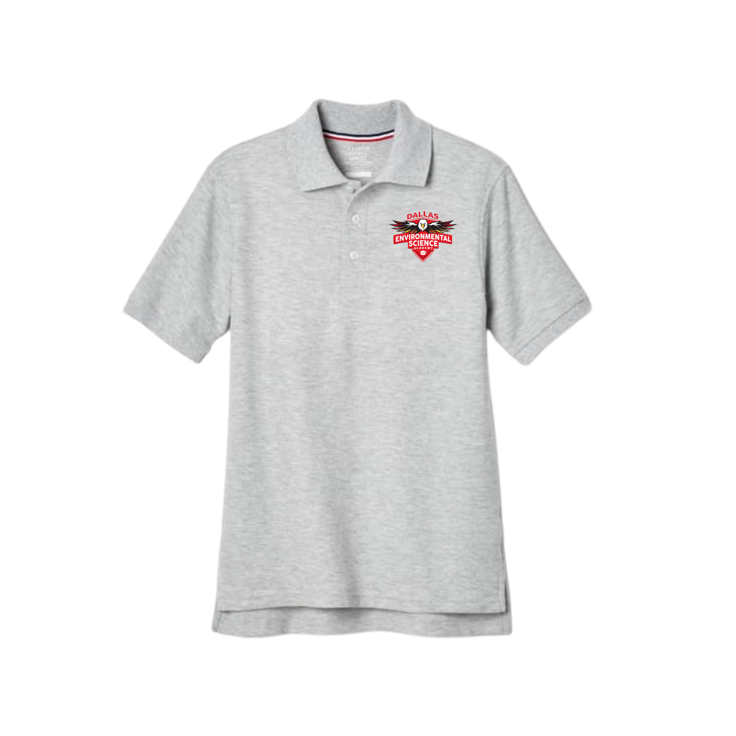 Boys Short Sleeve Cotton Polo 6th Grade-DES