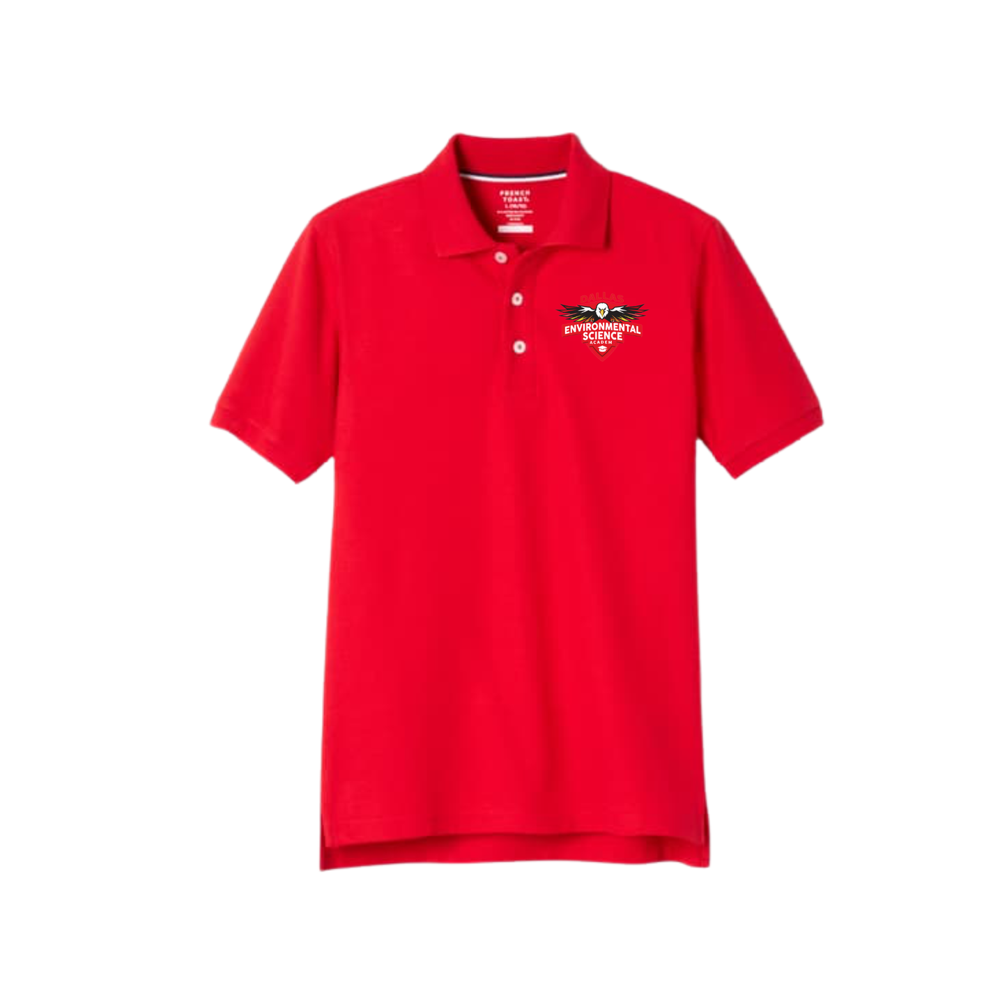 Boys Short Sleeve Cotton Polo 8th Grade-DES