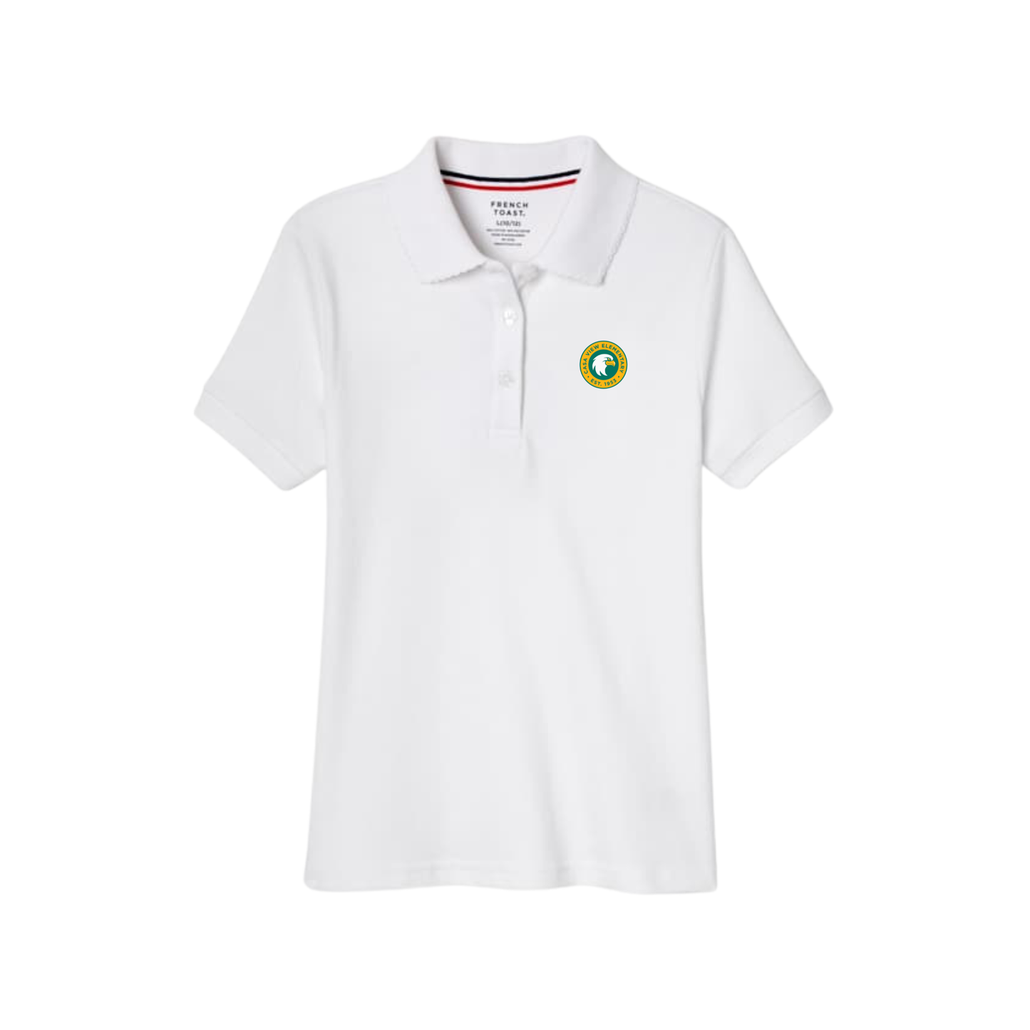 Girls Short Sleeve Cotton Polo-CAS
