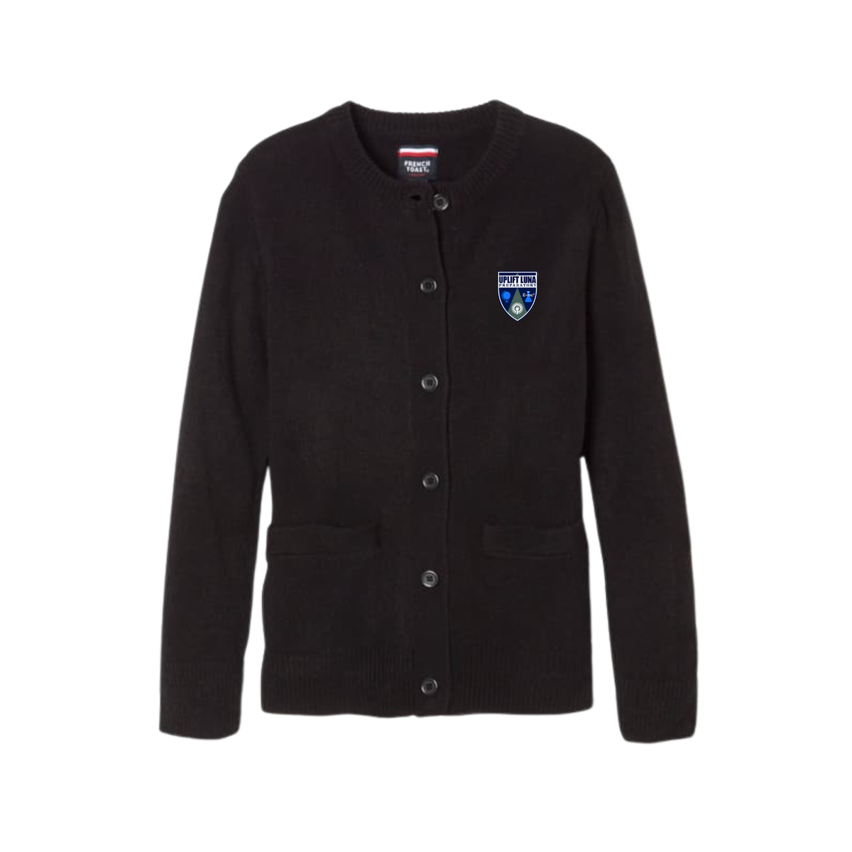 Girls Long Sleeve Crewneck Cardigan-UPL