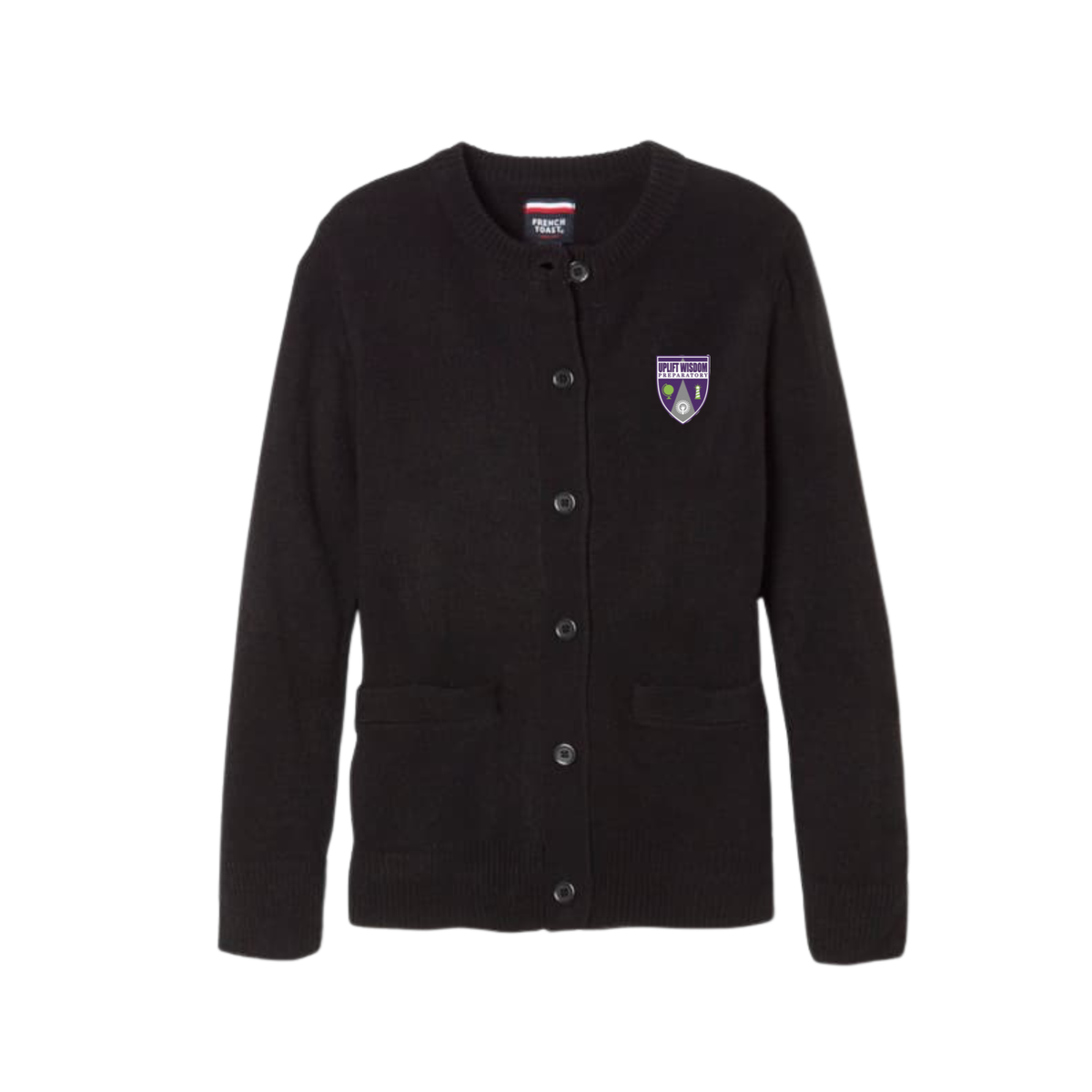 Girls Long Sleeve Crewneck Cardigan-UWP