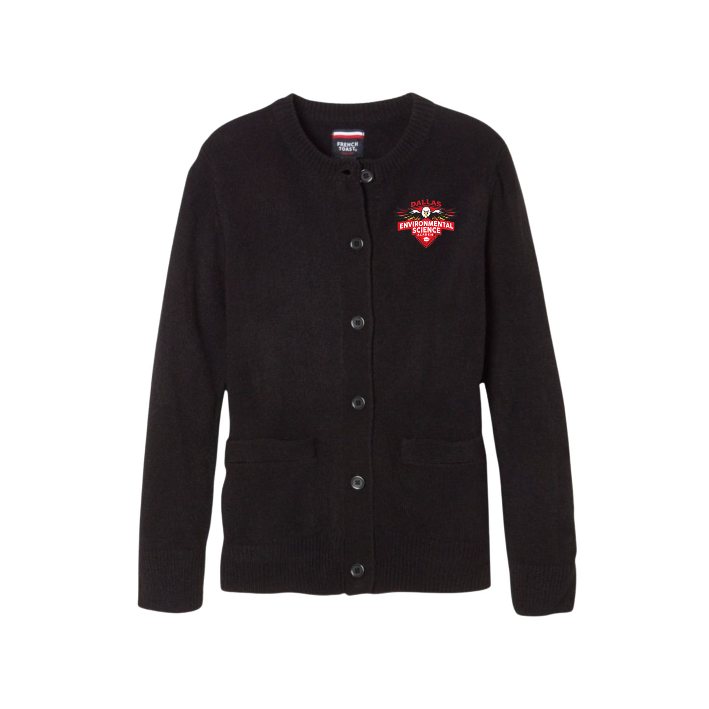 Girls Long Sleeve Crewneck Cardigan-DES