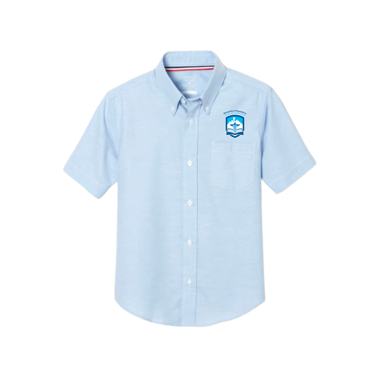 Boys White Short Sleeve Oxford-BIO
