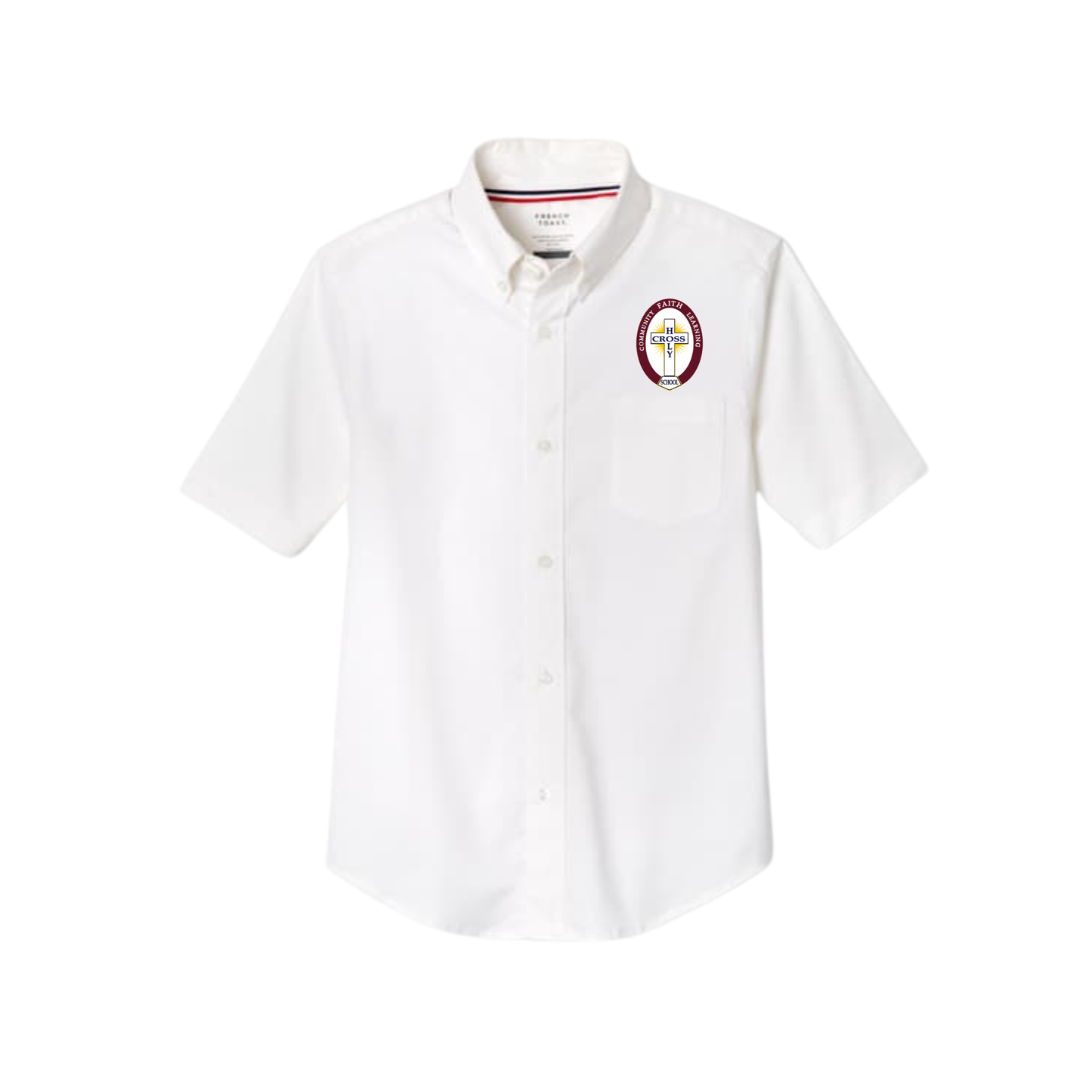 Boys Short Sleeve Oxford White-HCS