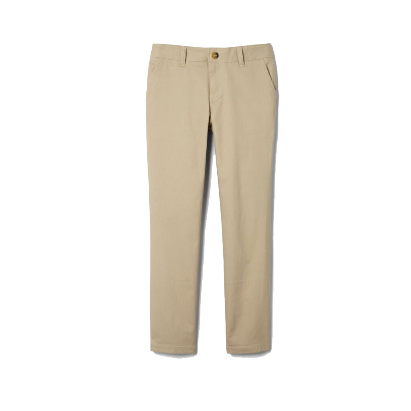 Girls Straight Leg Pant-Khaki