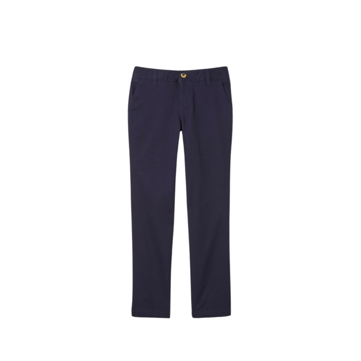 Girls Straight Leg Pant-Navy