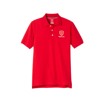 Boys Short Sleeve Cotton Polo-WHI