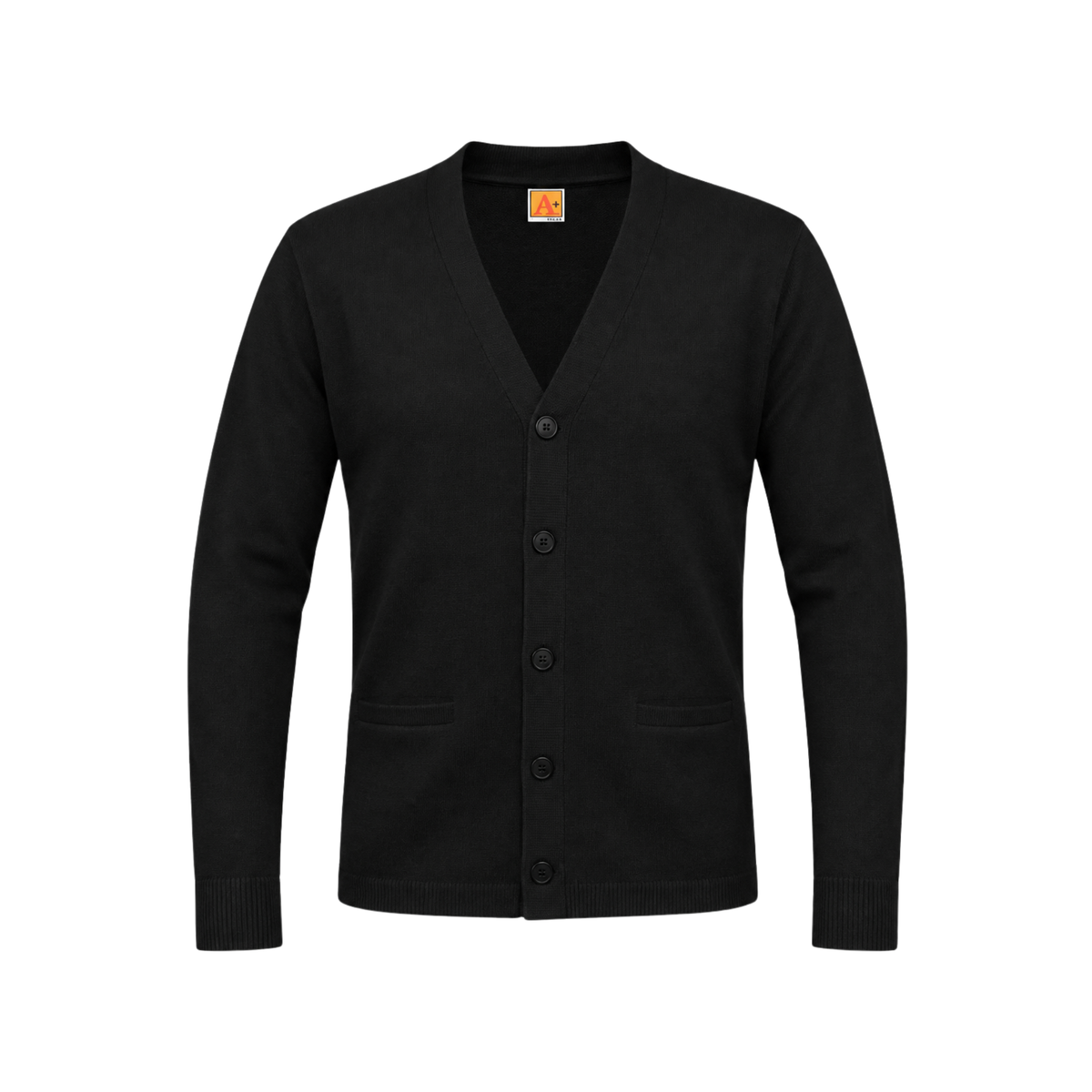 Youth Two-Pocket Jersey V-Neck Cardigan-PMS