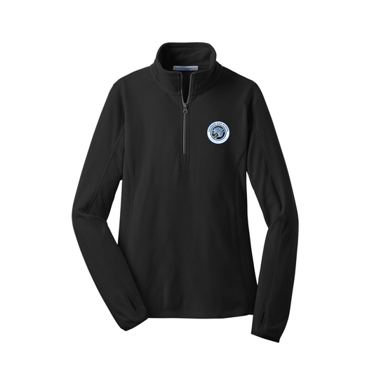 Ladies  Microfleece 1/12-ZIp Pullover-WHA