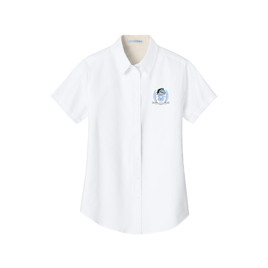 Ladies Short Sleeve Easy Care Oxfrod-RHT