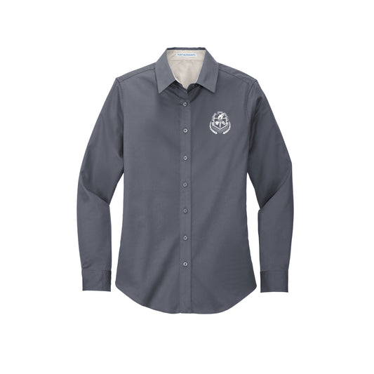 Ladies Long Sleeve Easy Care Oxford-WTW