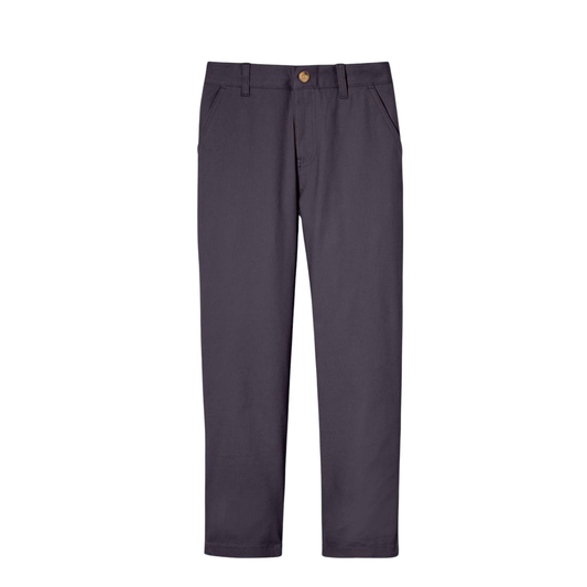 Boys Straight Fit Chino Pant-Grey