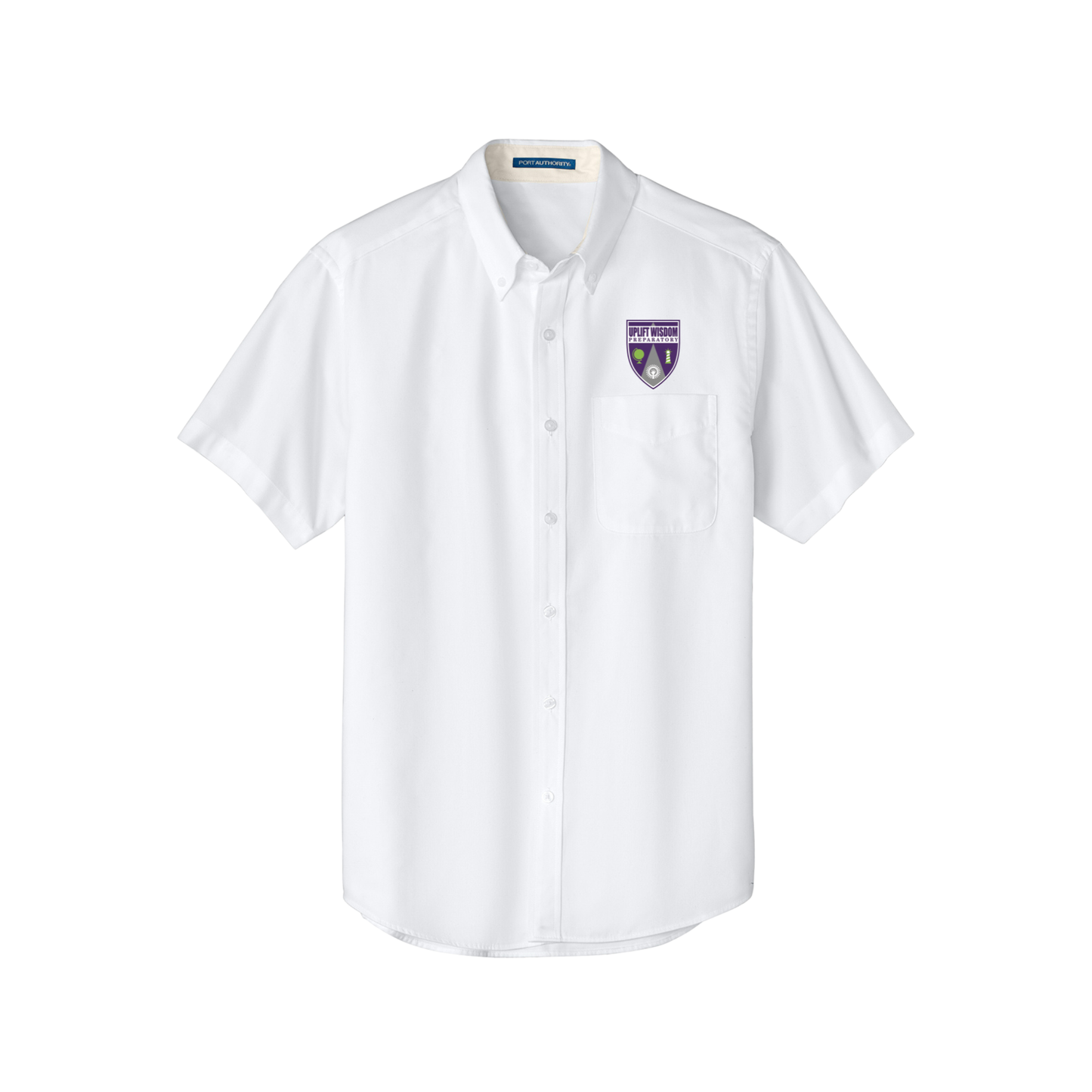Mens Short Sleeve Easy Care Oxford-UWP