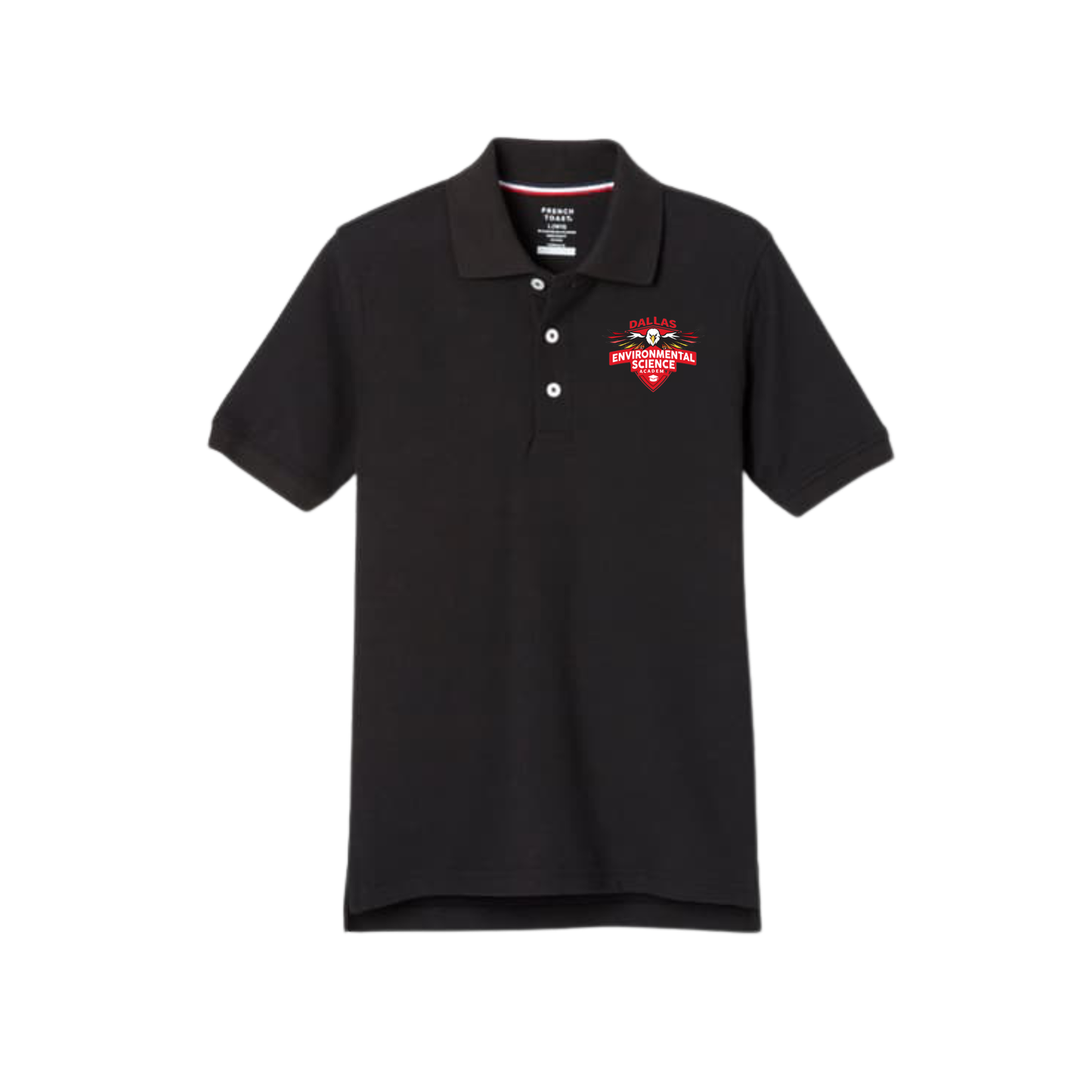Boys Short Sleeve Cotton Polo 7th Grade-DES