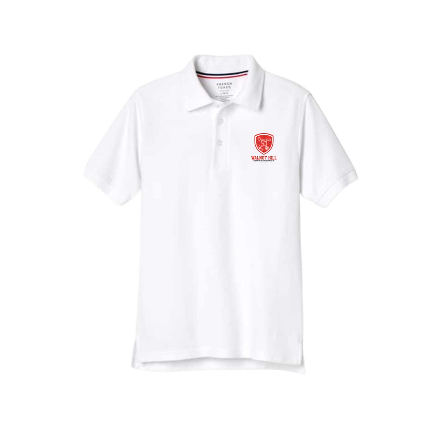Boys Short Sleeve Cotton Polo-WHI