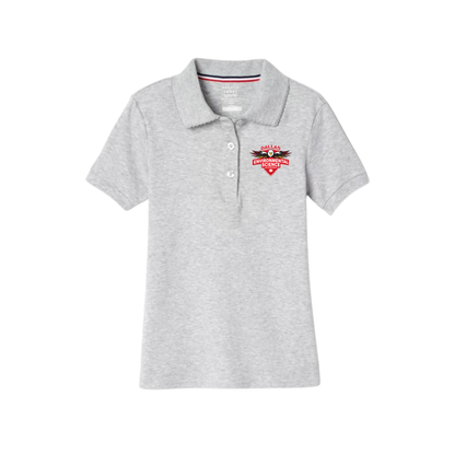 Girls Short Sleeve Cotton Polo 6th Grade-DES