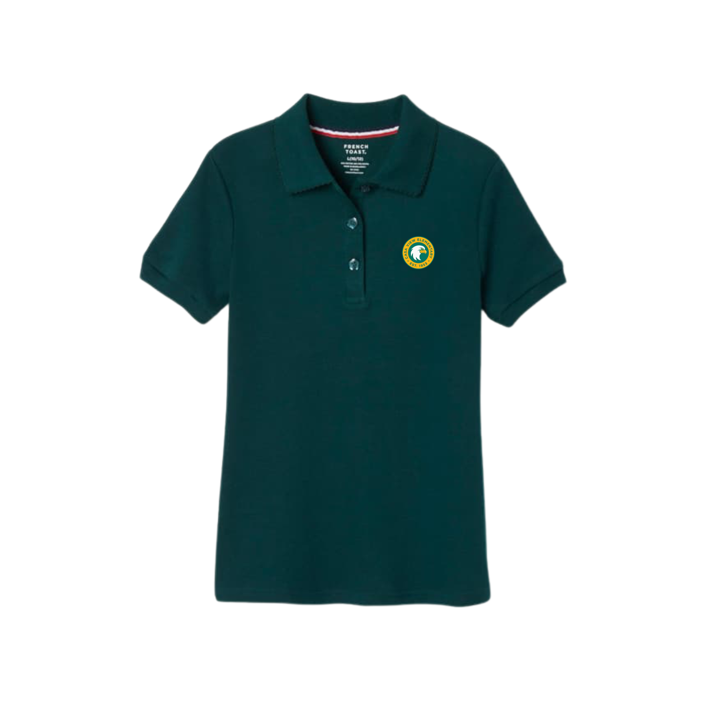 Girls Short Sleeve Cotton Polo-CAS