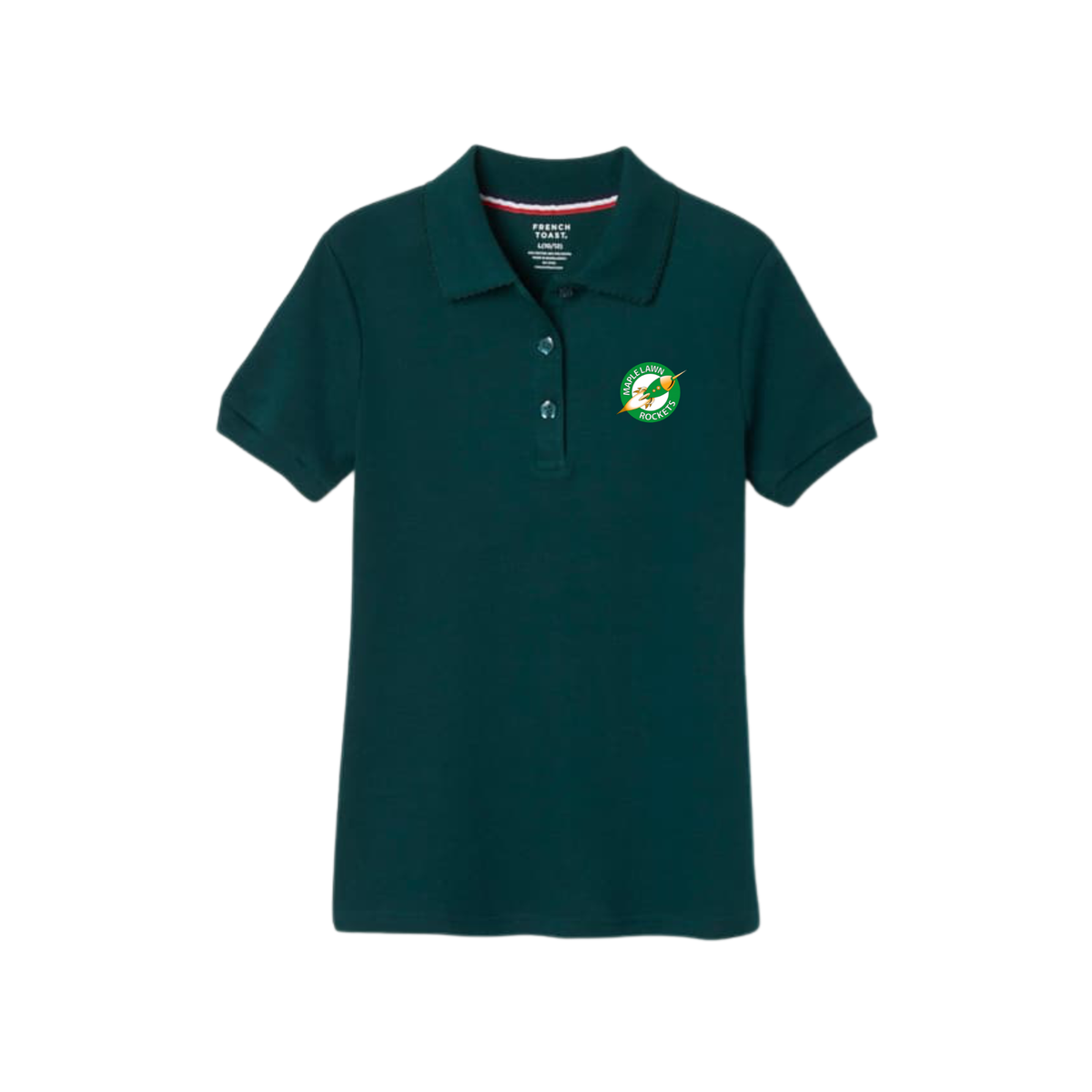 Girls Short Sleeve Cotton Polo-MLE