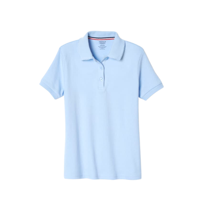 Girls Short Sleeve Cotton Polo (PreK-5th Grade)-PLP