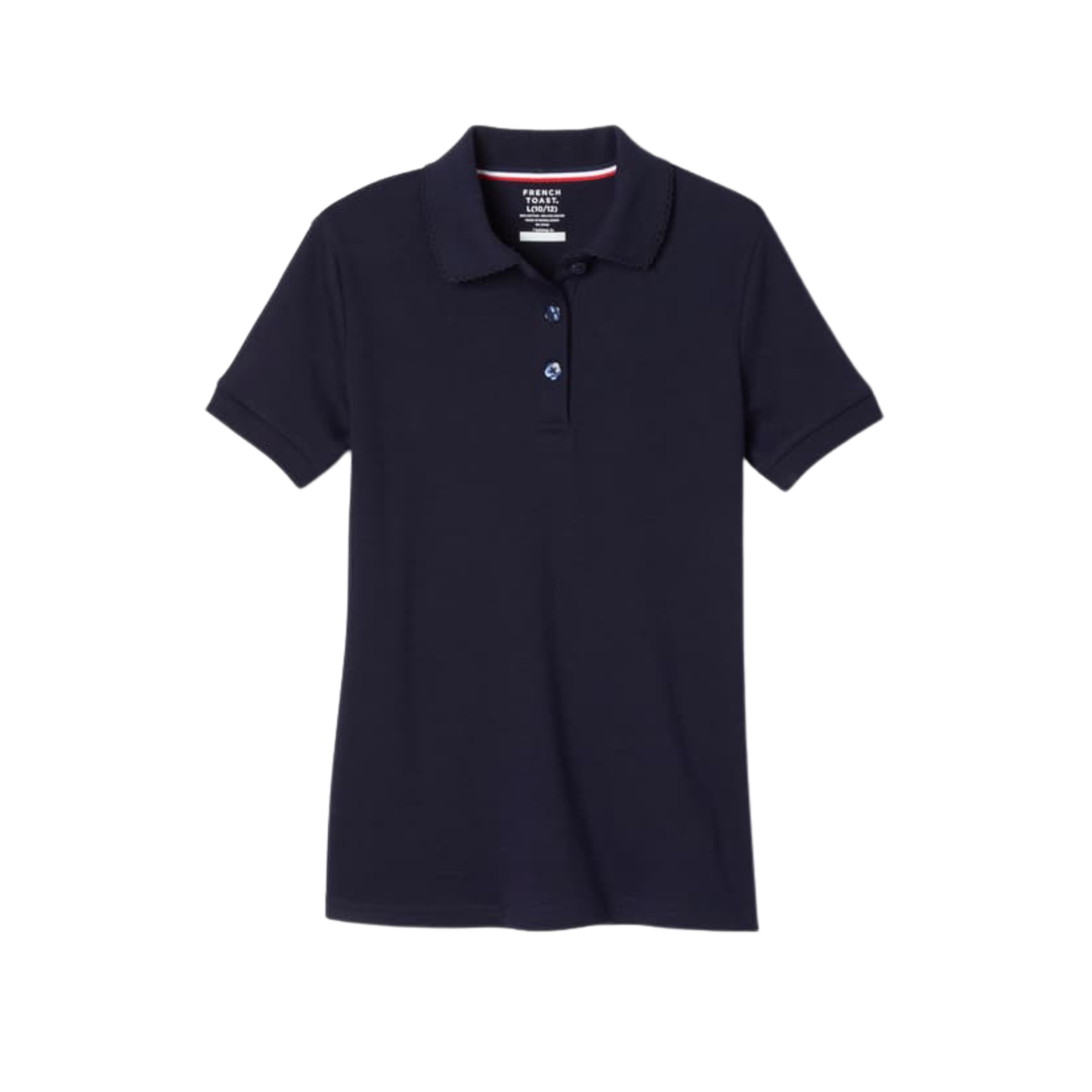 Girls Short Sleeve Cotton Polo (PreK-5th Grade)-PLP