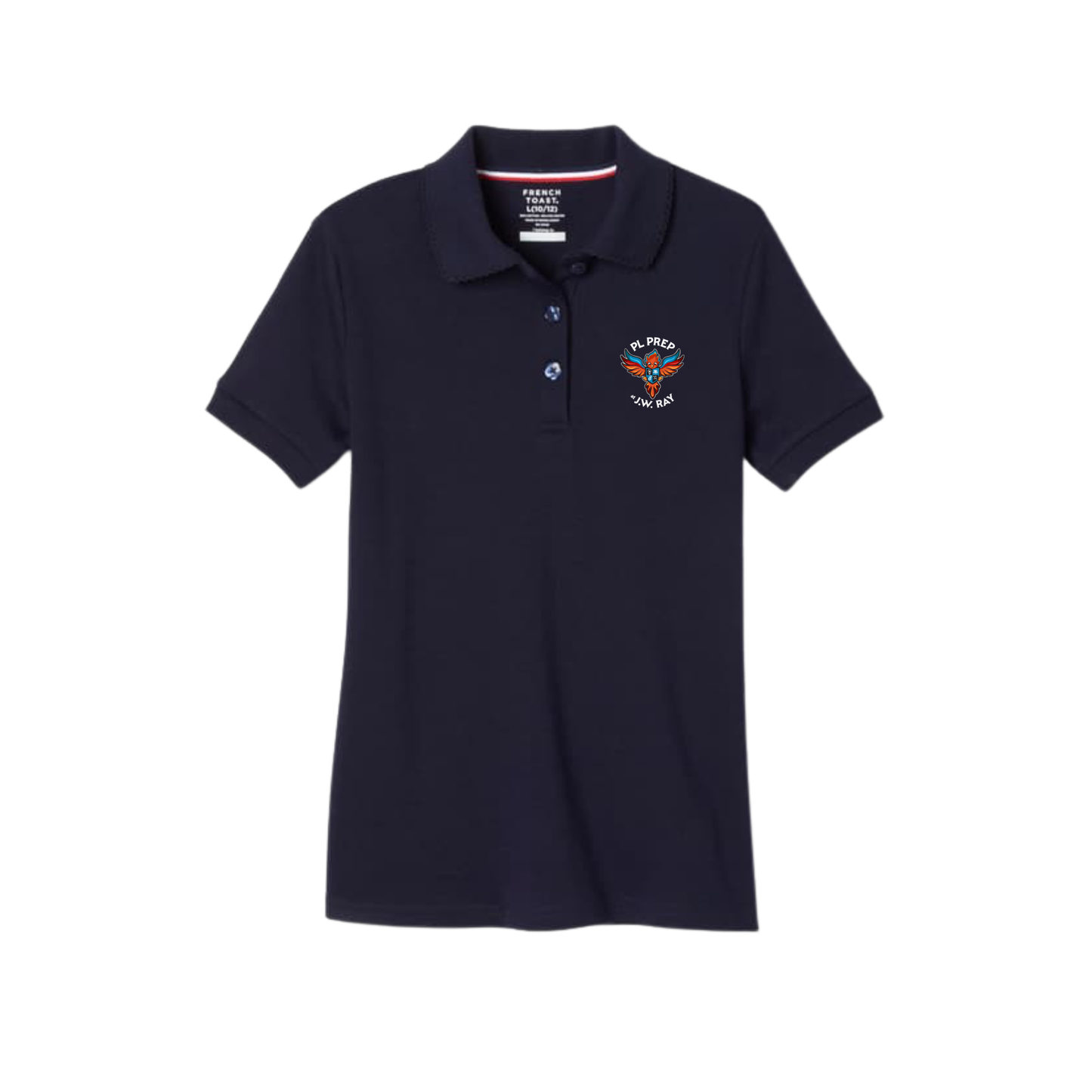 Girls Short Sleeve Cotton Polo (PreK-5th Grade)-PLP