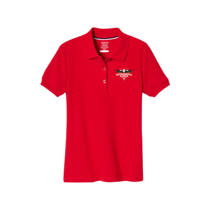 Girls Short Sleeve Cotton Polo 8th Grade-DES
