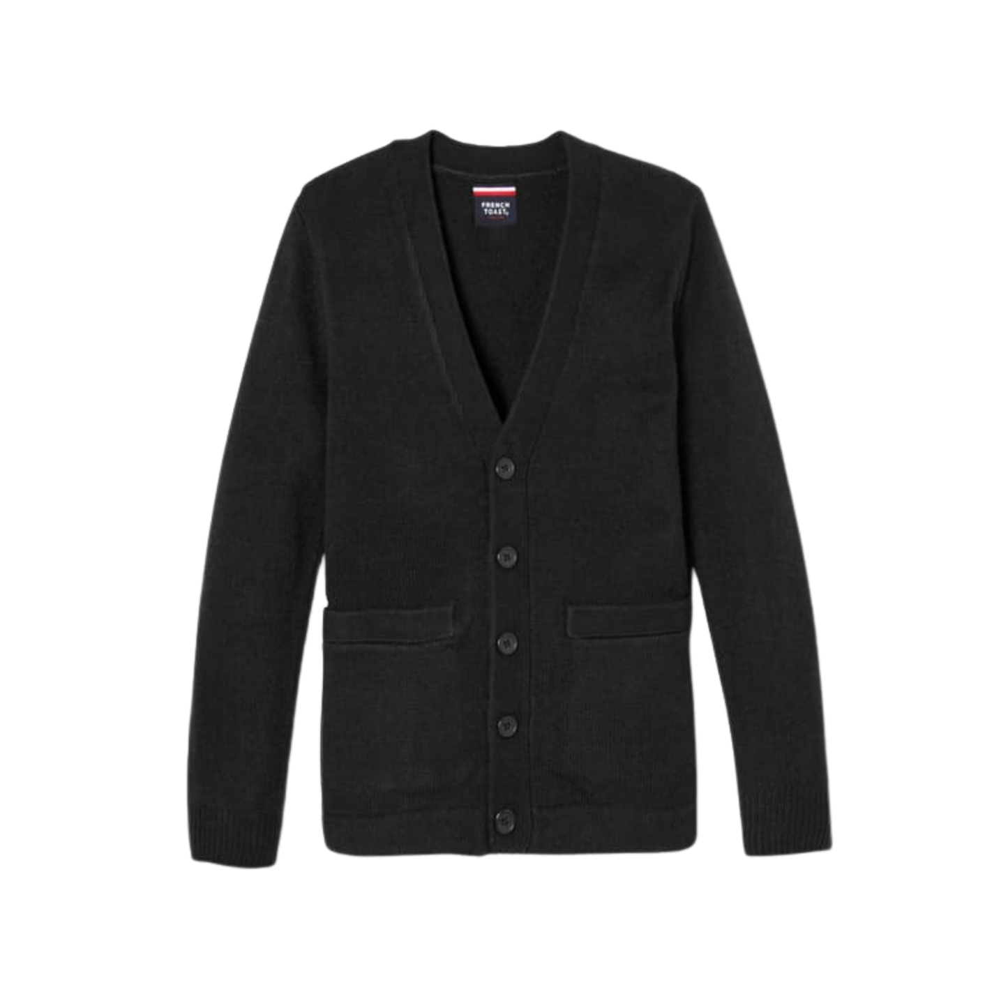 Boys V-Neck Cardigan Sweater Navy-BES