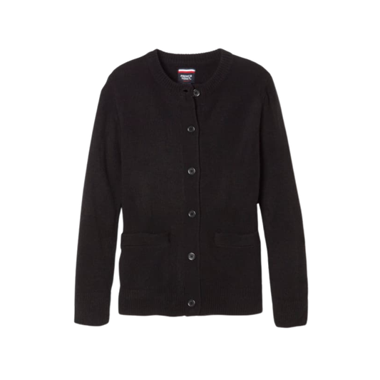 Girls Long Sleeve Crewneck Cardigan-UPI