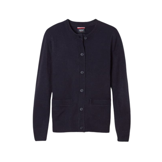 Girls Long Sleeve Crewneck Cardigan-ILR