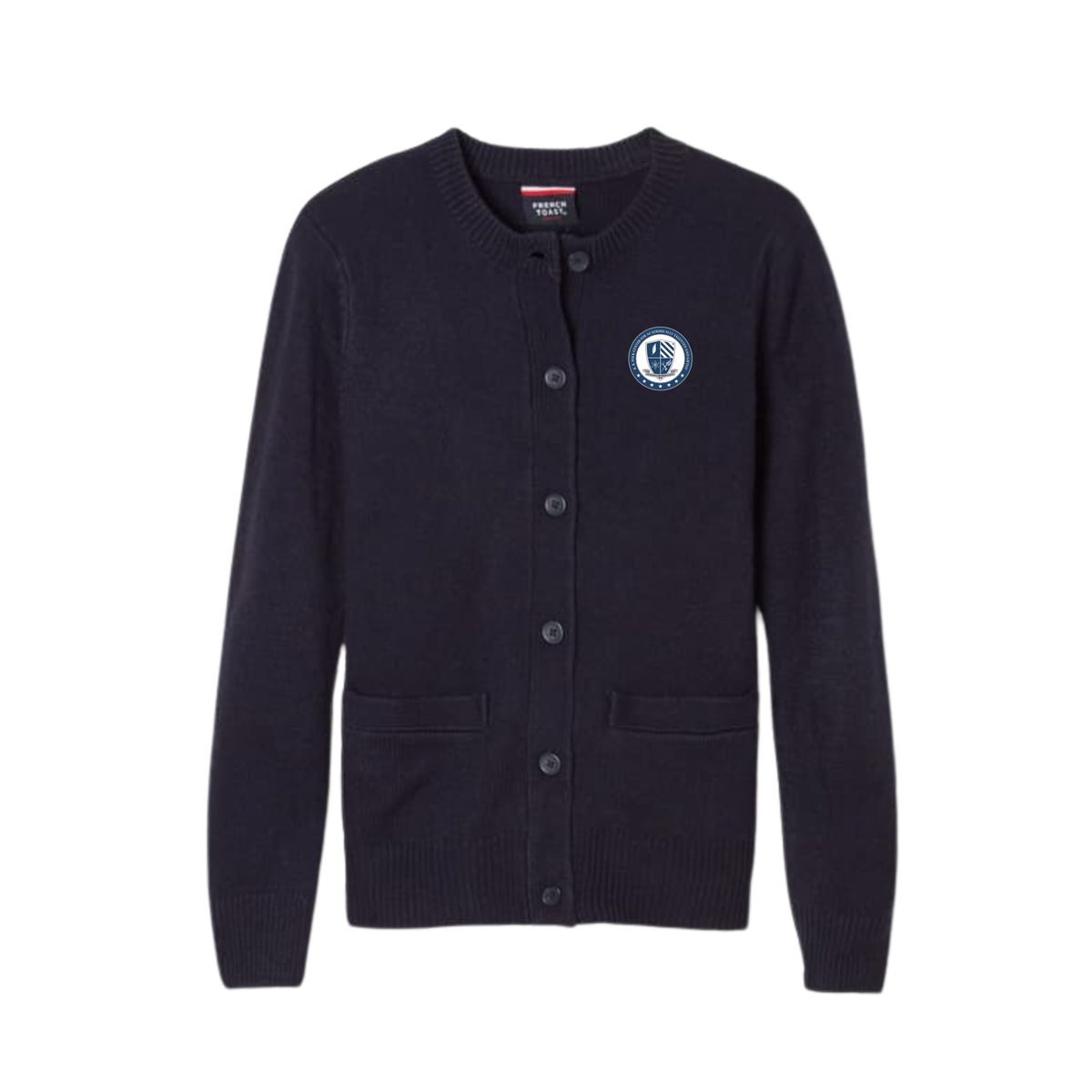 Girls Long Sleeve Crewneck Cardigan-KBP