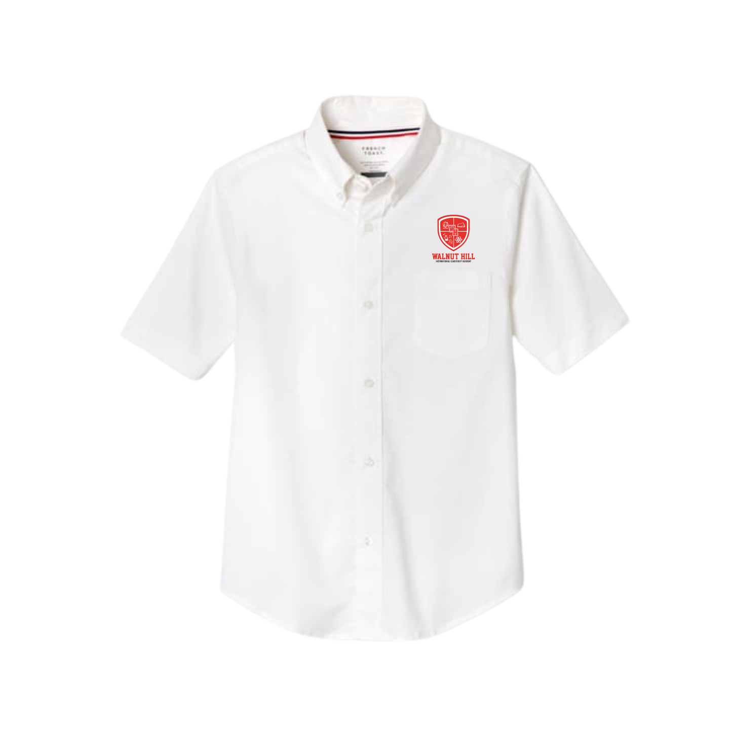 Boys Short Sleeve Oxford White-WHI