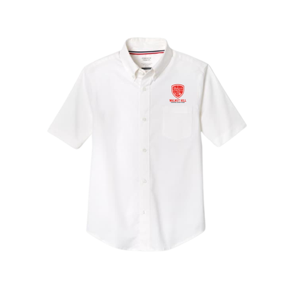 Boys Short Sleeve Oxford White-WHI