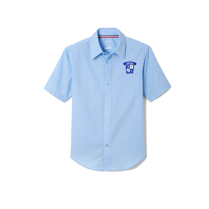 Boys Short Sleeve Classic Dress Shirt-BES
