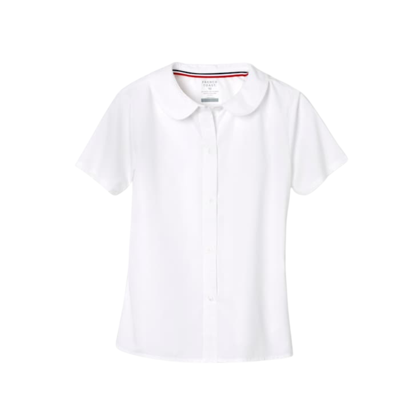Girls Short Sleeve Peter Pan Collar Blouse-UPI
