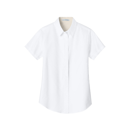Ladies Short Sleeve Easy Care Oxfrod-HWL