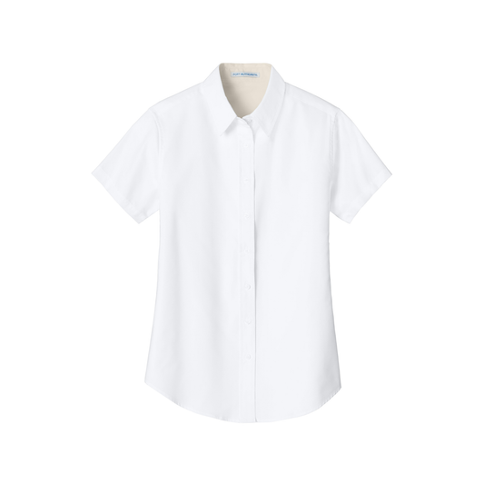 Ladies Short Sleeve Easy Care Oxfrod-HWL