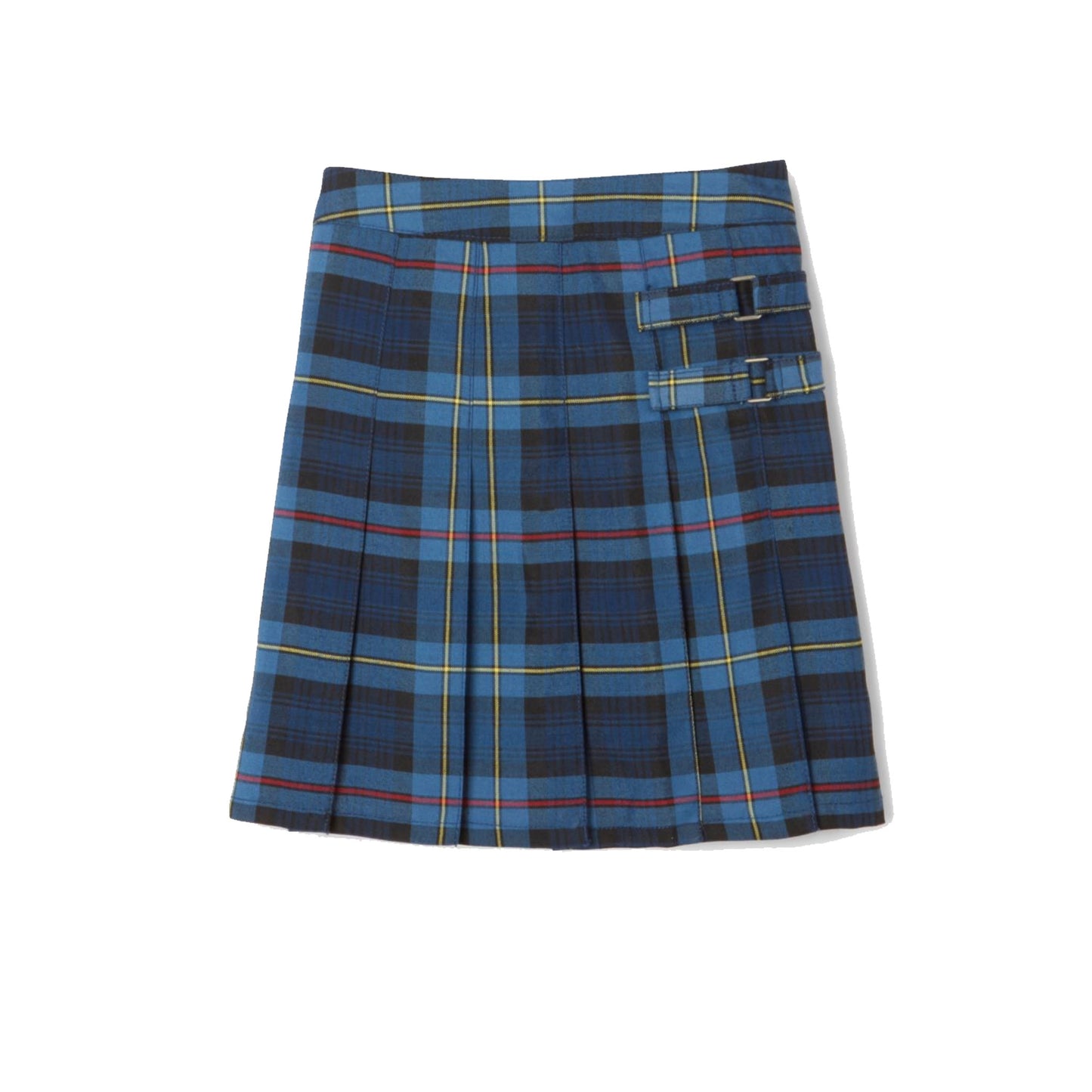 Girls Plaid 2-Tab Scooter-Blue Red
