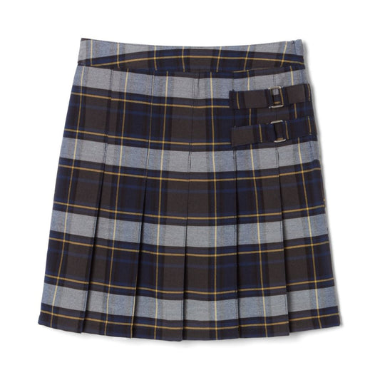 Girls Plaid 2 Tab Scooter Blue/Gold