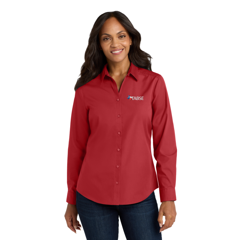 TABSE Port Authority® Women's Long Sleeve Carefree Poplin Shirt