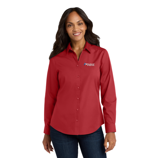 TABSE Port Authority® Women's Long Sleeve Carefree Poplin Shirt