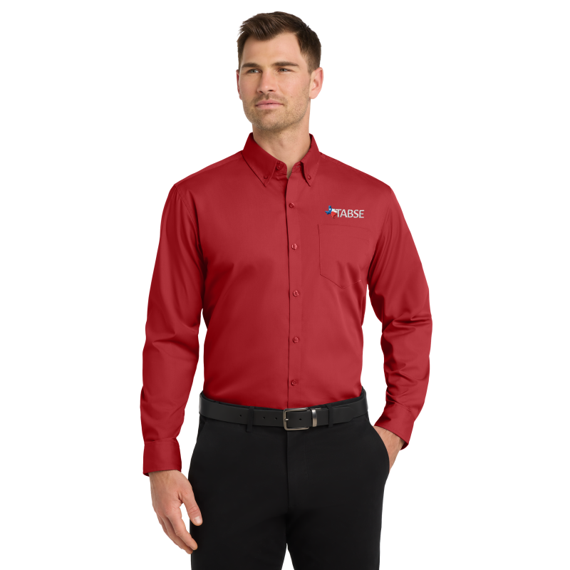 TABSE Port Authority® Long Sleeve Carefree Poplin Shirt