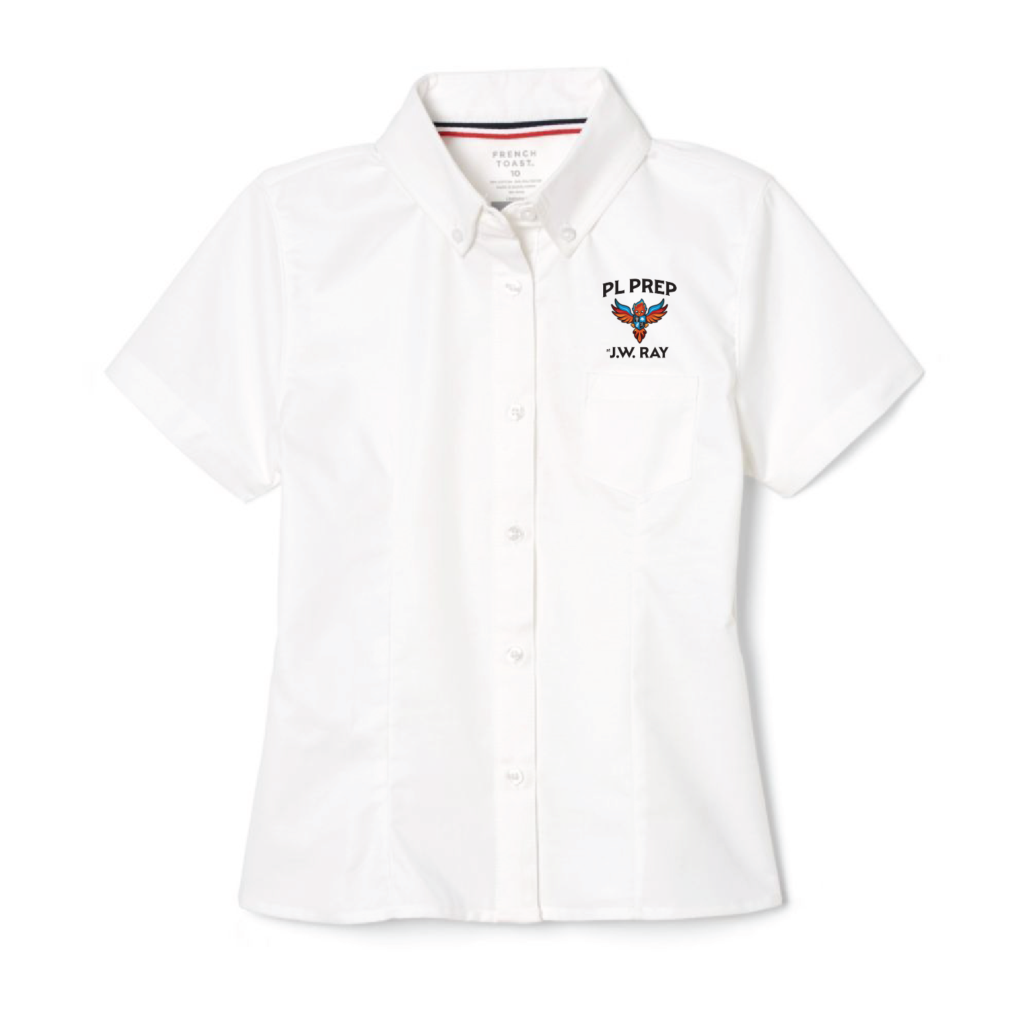 PLP at J.W. Ray Girls Short Sleeve Oxford Shirt