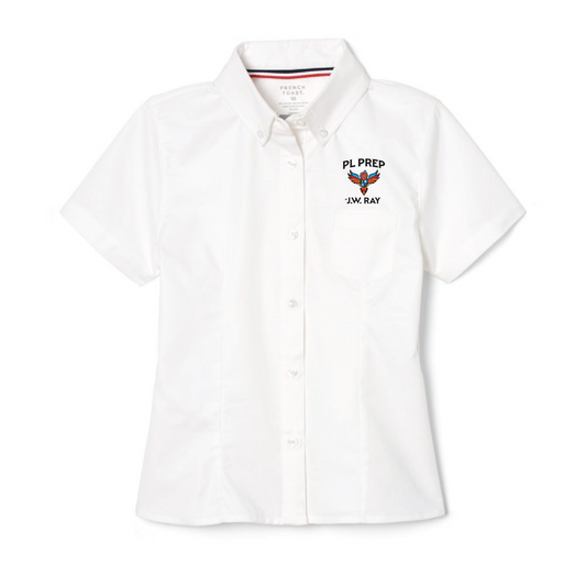 PLP at J.W. Ray Girls Short Sleeve Oxford Shirt