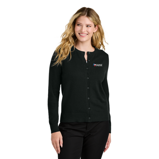 TABSE Port Authority® Women’s Easy Care Crewneck Cardigan Sweater