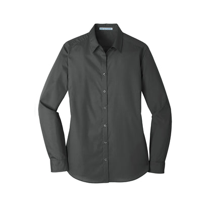 Ladies Long Sleeve Oxford
